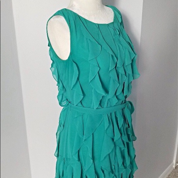 Exquisite Calvin Klein Dress. Beautiful Aqua Waves - Picture 2 of 5